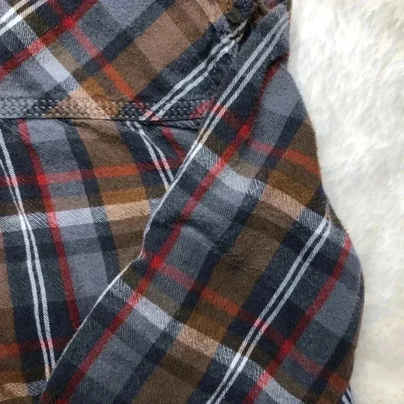 OshKosh Brown/Grey Plaid Button Up Shirt  Size 3T - Picture 12 of 16